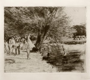 M.Liebermann, Garçons se baignant - Max Liebermann
